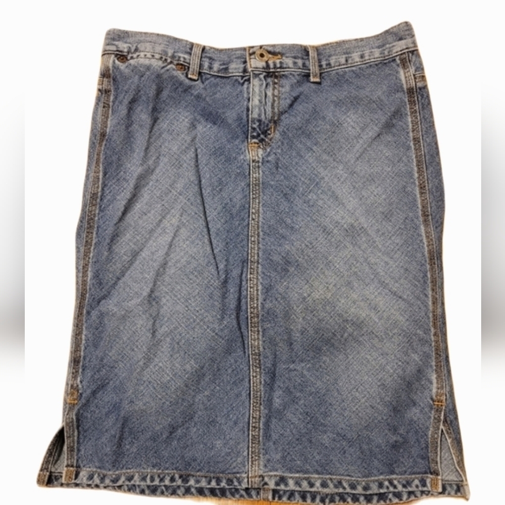 Guess Jeans Denim Skirt A-Line Side Slits Vintage Americana,‎ Grandma Core Y2k